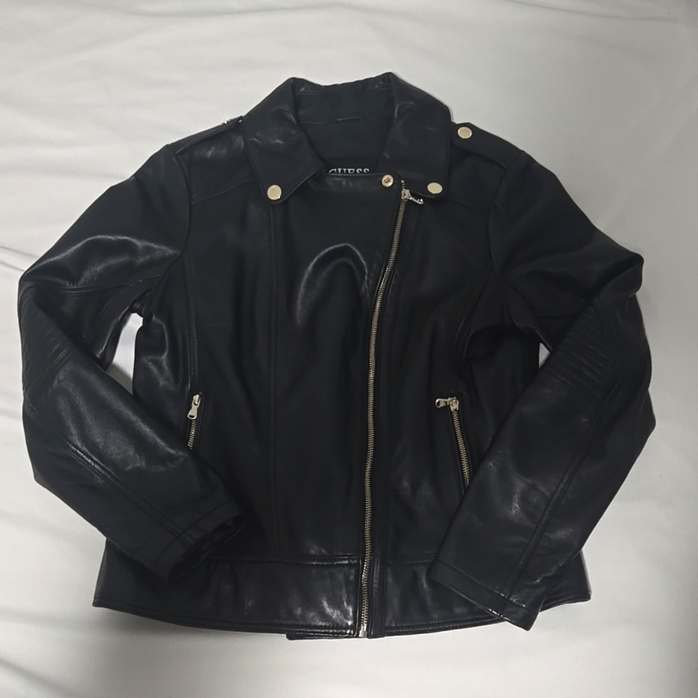 Guess 100% authentic Leather Jacket